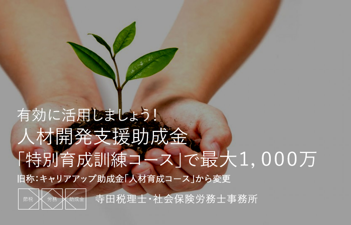 キャリアアップ助成金人材育成コース