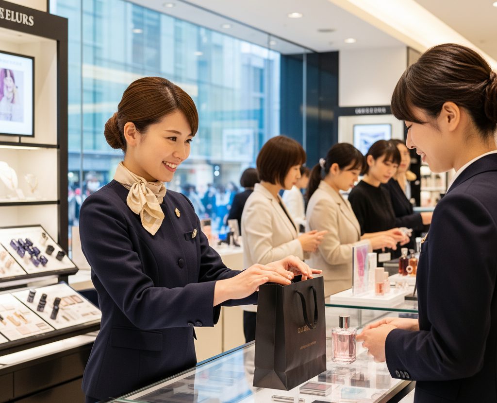 百貨店で働く人