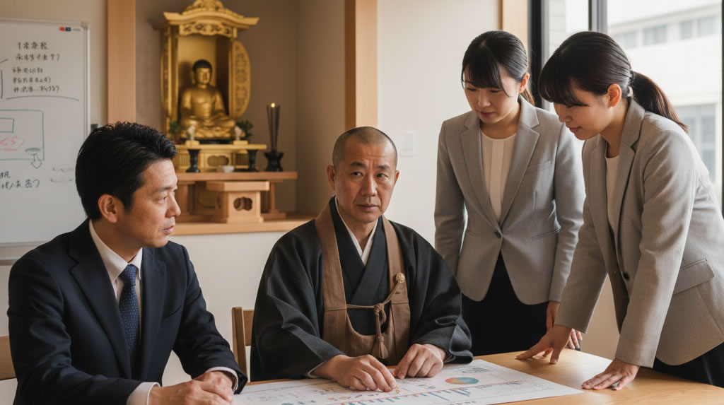 税制改正のスケジュールを確認する税理士と社労士