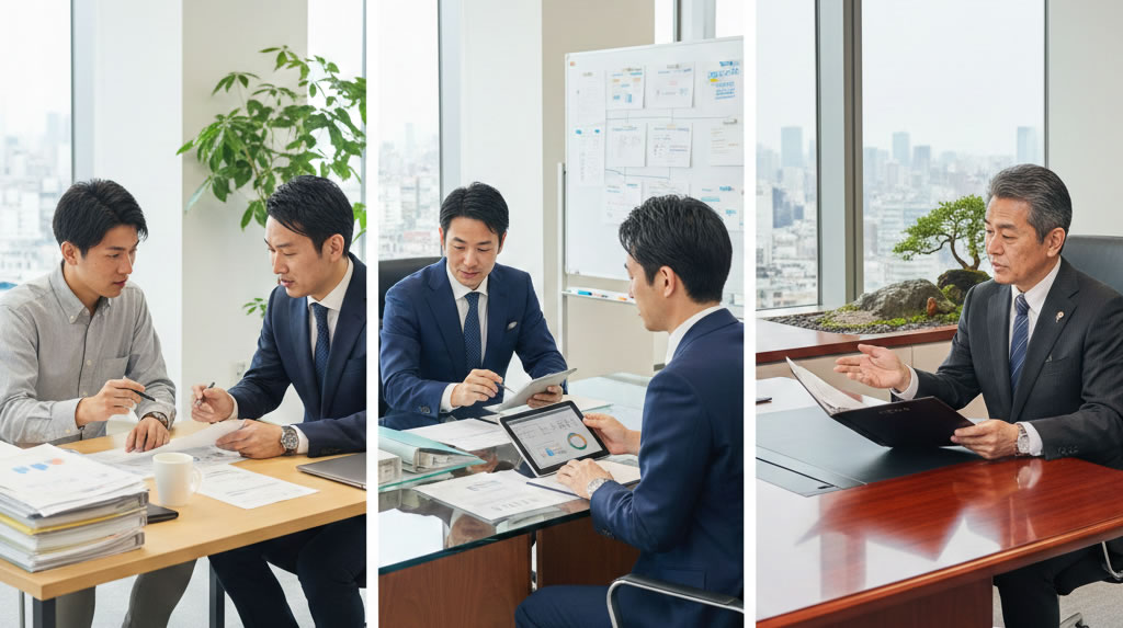 良い税理士の選び方は会社の規模・ステージ別(創業期・成長期・拡大期)で変わることを表現したイメージ|寺田税理士・社会保険労務士事務所(社労士法人フォーグッド)