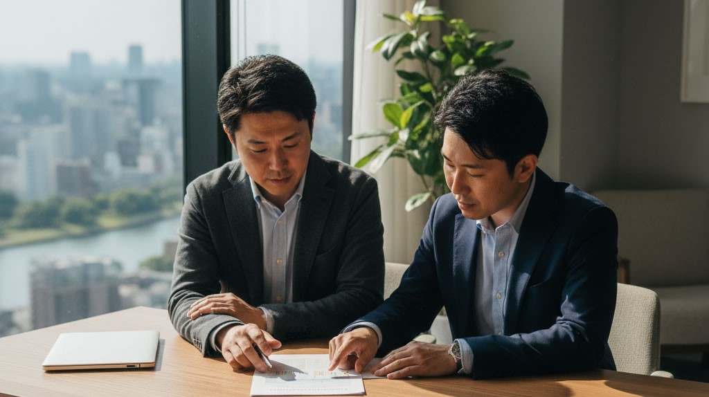 大阪で税理士を選ぶポイントを確認している中小企業経営者のイメージ|寺田税理士・社会保険労務士事務所(社労士法人フォーグッド)