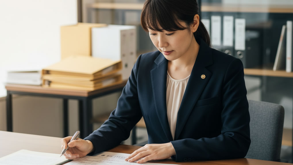 社会保険調査で確認される書類を確認する社労士のイメージ